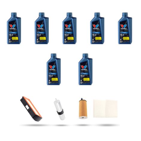 Kit tagliando 4 FILTRI e 7L OLIO compatibile con Bmw x4 (F26) 30dx 190kw dal 2014