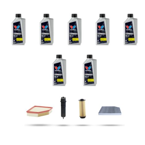 Kit tagliando 4 FILTRI e 7L OLIO compatibile con Bmw x4 (G02,F98) 30dx 183kw dal 2018