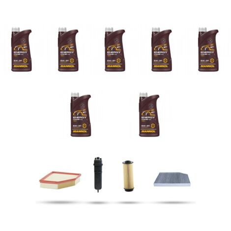 Kit tagliando 4 FILTRI e 7L OLIO compatibile con Bmw x4 (G02,F98) 30dx 183kw dal 2018
