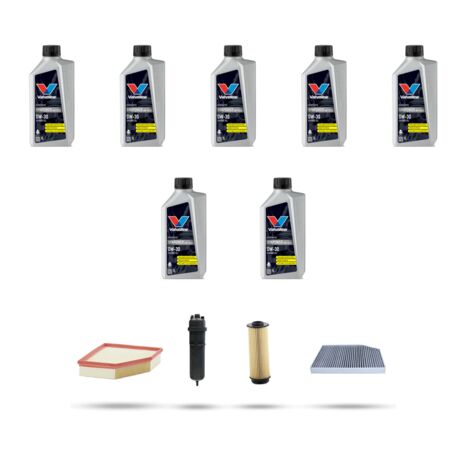 Kit tagliando 4 FILTRI e 7L OLIO compatibile con Bmw x4 (G02,F98) 30dx 195kw dal 2018