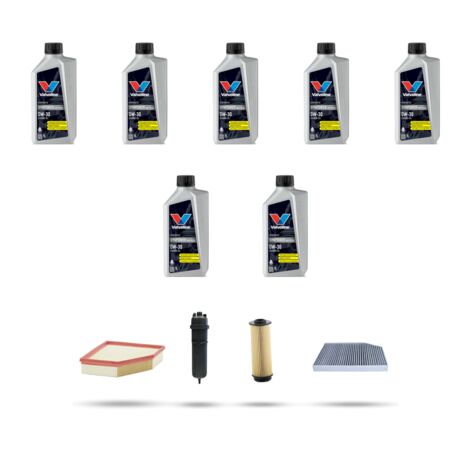 Kit tagliando 4 FILTRI e 7L OLIO compatibile con Bmw x4 (G02,F98) 30dx hybrid 183kw dal 2020