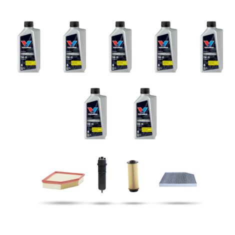 Kit tagliando 4 FILTRI e 7L OLIO compatibile con Bmw x4 (G02,F98) 30dx hybrid 210kw dal 2020
