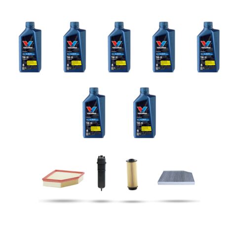 Kit tagliando 4 FILTRI e 7L OLIO compatibile con Bmw x4 (G02,F98) M40 dx hybrid 250kw dal 2020