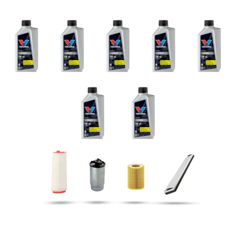 Kit tagliando 4 FILTRI e 7L OLIO compatibile con Bmw x5 (E53) 3.0TDS 135kw dal 2000