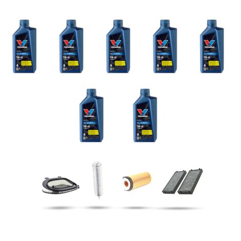 Kit tagliando 4 FILTRI e 7L OLIO compatibile con Bmw x5 (E70) 30dx 180kw dal 2010