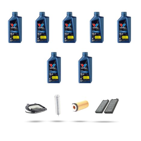 Kit tagliando 4 FILTRI e 7L OLIO compatibile con Bmw x5 (E70) 3.0dx 180kw dal 2010