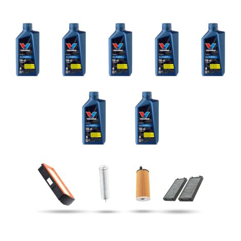 Kit tagliando 4 FILTRI e 7L OLIO compatibile con Bmw x5 (F15,F85) 30d 210kw dal 2013