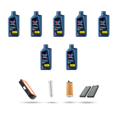 Kit tagliando 4 FILTRI e 7L OLIO compatibile con Bmw x5 (F15,F85) 40d 230kw dal 2013