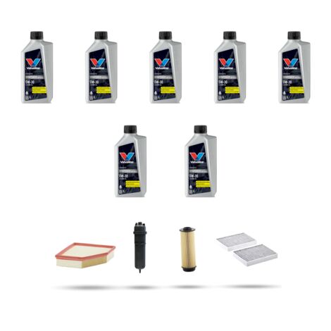 Kit tagliando 4 FILTRI e 7L OLIO compatibile con Bmw x5 (G05,F95) 30d 183kw dal 2018