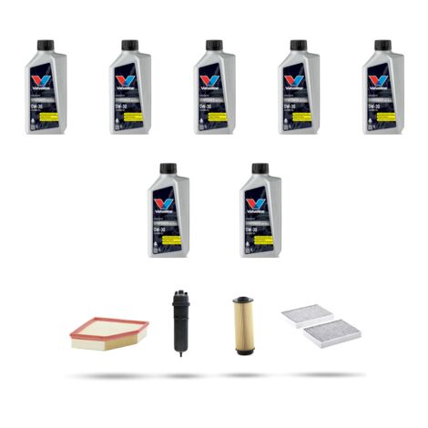 Kit tagliando 4 FILTRI e 7L OLIO compatibile con Bmw x5 (G05,F95) 30d 195kw dal 2018