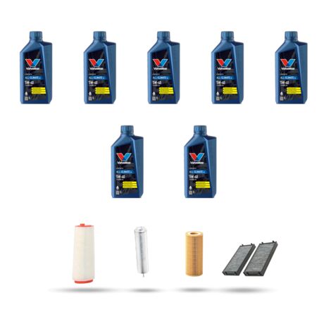 Kit tagliando 4 FILTRI e 7L OLIO compatibile con Bmw x6 (E71) 30dx 173kw dal 2008 al 2010