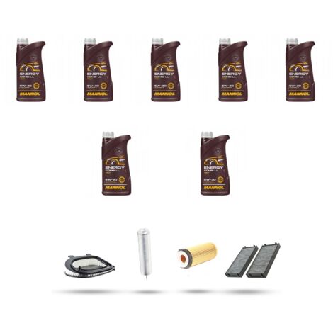 Kit tagliando 4 FILTRI e 7L OLIO compatibile con Bmw x6 (E71) 30dx 180kw dal 2010