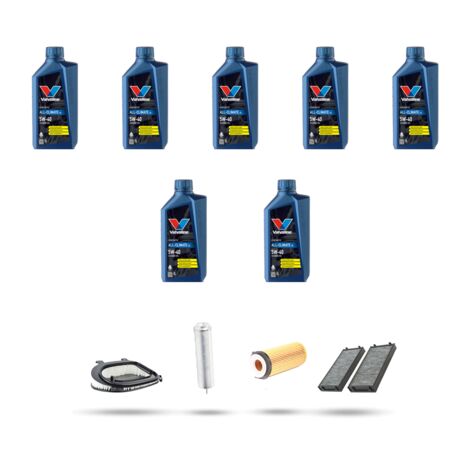 Kit tagliando 4 FILTRI e 7L OLIO compatibile con Bmw x6 (E71) 30dx 180kw dal 2010