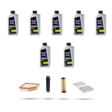 Kit tagliando 4 FILTRI e 7L OLIO compatibile con Bmw x6 (G06,F96)30d 155kw dal 2019