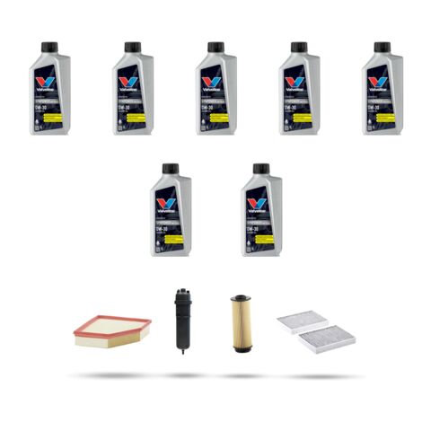 Kit tagliando 4 FILTRI e 7L OLIO compatibile con Bmw x6 (G06,F96)30d 183kw dal 2019