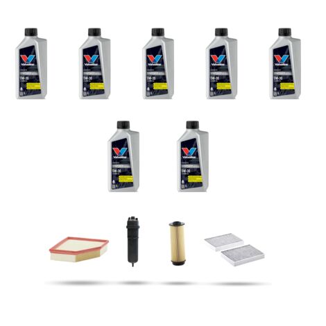 Kit tagliando 4 FILTRI e 7L OLIO compatibile con Bmw x6 (G06,F96)30d 183kw hybrid dal 2020