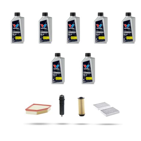 Kit tagliando 4 FILTRI e 7L OLIO compatibile con Bmw x6 (G06,F96)30d 195kw dal 2019