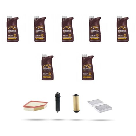 Kit tagliando 4 FILTRI e 7L OLIO compatibile con Bmw x6 (G06,F96)30d 195kw dal 2019