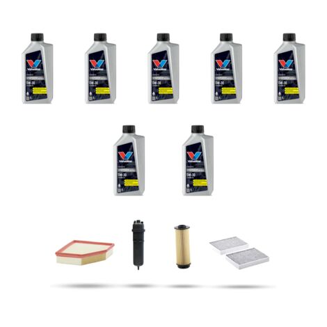 Kit tagliando 4 FILTRI e 7L OLIO compatibile con Bmw x6 (G06,F96)30d 210kw hybrid dal 2020