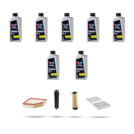 Kit tagliando 4 FILTRI e 7L OLIO compatibile con Bmw x6 (G06,F96)30d 219kw hybrid dal 2023