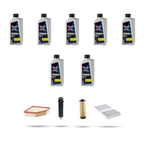 Kit tagliando 4 FILTRI e 7L OLIO compatibile con Bmw x7 (G07) 30dx 155kw dal 2018