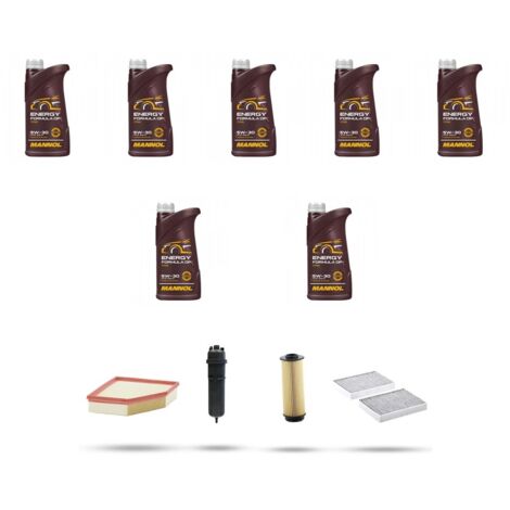Kit tagliando 4 FILTRI e 7L OLIO compatibile con Bmw x7 (G07) 30dx 183kw dal 2018
