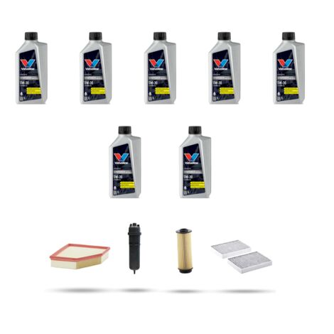Kit tagliando 4 FILTRI e 7L OLIO compatibile con Bmw x7 (G07) 30dx 183kw dal 2018