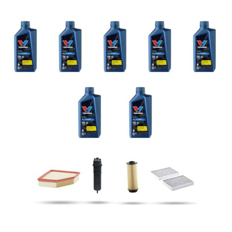 Kit tagliando 4 FILTRI e 7L OLIO compatibile con Bmw x7 (G07) 40d hybrid 250kw dal 2019