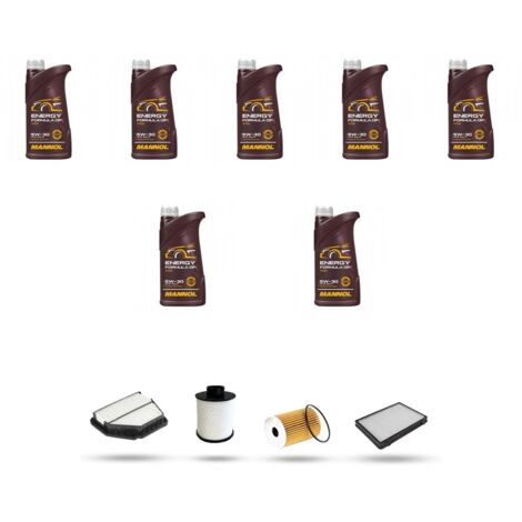 Kit tagliando 4 FILTRI e 7L OLIO compatibile con Chevrolet Captiva 2.0 cdti 93kw dal 2006
