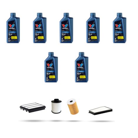 Kit tagliando 4 FILTRI e 7L OLIO compatibile con Chevrolet Epica 2.0 VDCI 110kw dal 2007