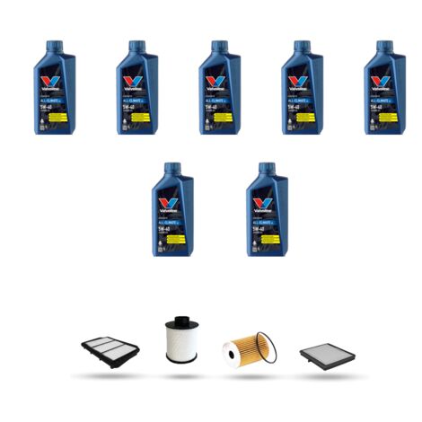 Kit tagliando 4 FILTRI e 7L OLIO compatibile con Chevrolet Lacetti 2.0 Diesel 89KW dal 2007