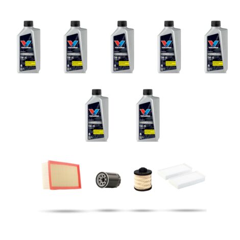 Kit tagliando 4 FILTRI e 7L OLIO compatibile con Citroen C4 Space Tourer 2.0 BlueHDi 120kw dal 2018