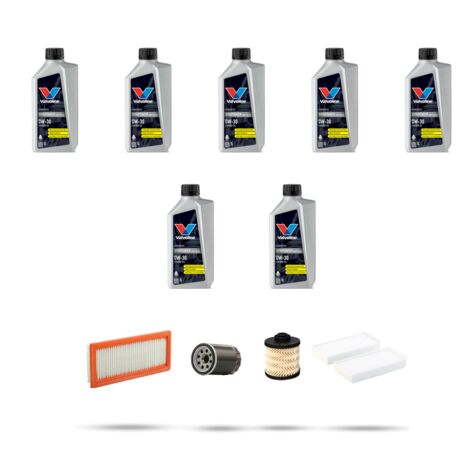 Kit tagliando 4 FILTRI e 7L OLIO compatibile con Citroen C5 Aircross 2.0 BlueHDi 130kw dal 2018
