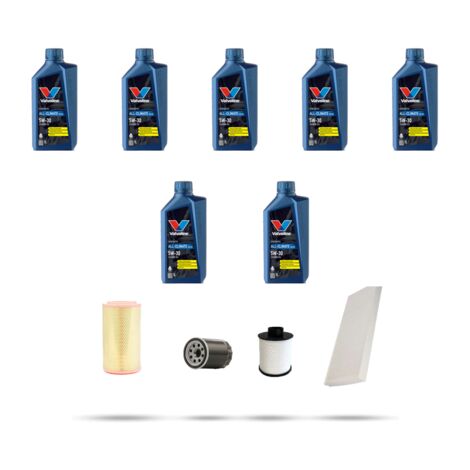 Kit tagliando 4 FILTRI e 7L OLIO compatibile con Citroen Jumper II 2.8 Hdi 94kw dal 2002 al 2006