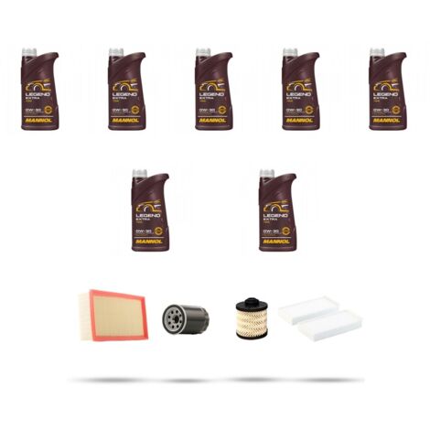 Kit tagliando 4 FILTRI e 7L OLIO compatibile con Citroen Jumpy III 2.0 BlueHDi 110kw dal 2016