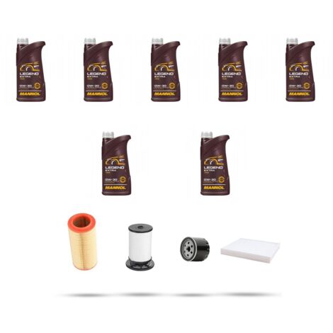 Kit tagliando 4 FILTRI e 7L OLIO compatibile con Fiat Ducato 2.3 JTd 103kw dal 2019