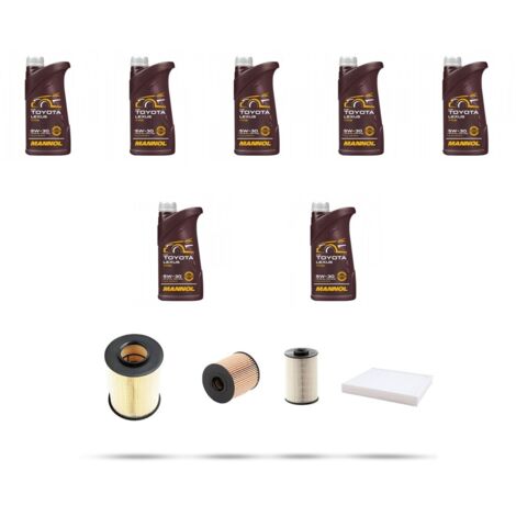 Kit tagliando 4 FILTRI e 7L OLIO compatibile con Ford C-Max II 2.0 Tdci 120kw dal 2010