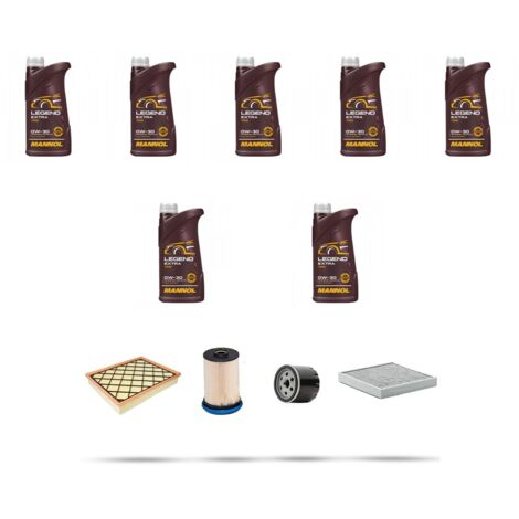 Kit tagliando 4 FILTRI e 7L OLIO compatibile con Ford S-Max II 2.0 EcoBlue 140kw dal 2018