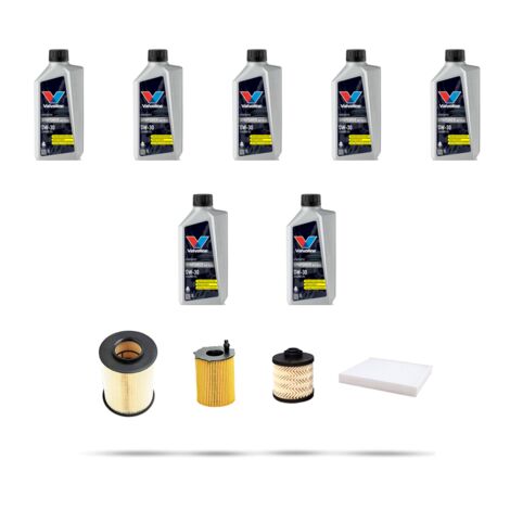 Kit tagliando 4 FILTRI e 7L OLIO compatibile con Ford Tourneo Connect II 1.5 TDCi 55kw dal 2015