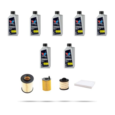 Kit tagliando 4 FILTRI e 7L OLIO compatibile con Ford Tourneo Connect II 1.5 TDCi 74kw dal 2015