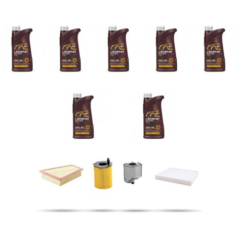 Kit tagliando 4 FILTRI e 7L OLIO compatibile con Ford Transit Tourneo Courier 1.5 TDCi 74kw dal 2018