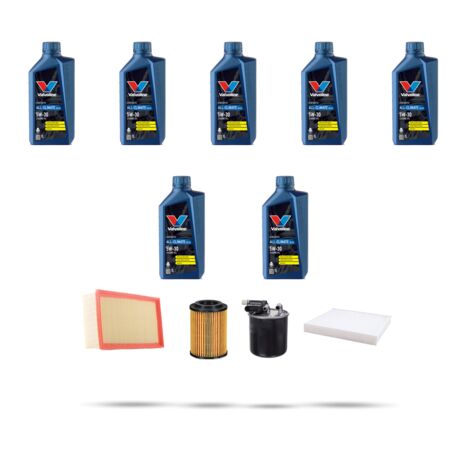 Kit tagliando 4 FILTRI e 7L OLIO compatibile con Infiniti Q30 2.2 D 125kw dal 2015