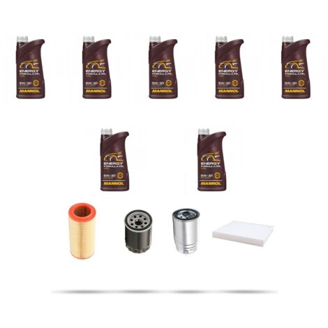 Kit tagliando 4 FILTRI e 7L OLIO compatibile con Iveco Daily III 35-17 3.0 Turbo Diesel 122kw dal 2004