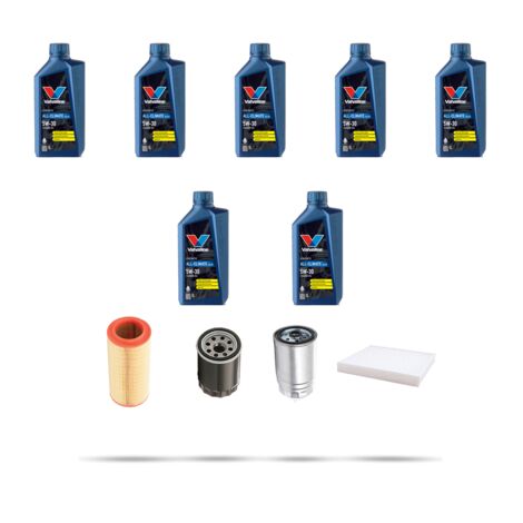 Kit tagliando 4 FILTRI e 7L OLIO compatibile con Iveco Daily III 50-15 Turbo 107kw dal 2001