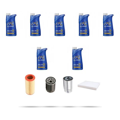 Kit tagliando 4 FILTRI e 7L OLIO compatibile con Iveco Daily III 65-15 Turbo 107kw dal 2000