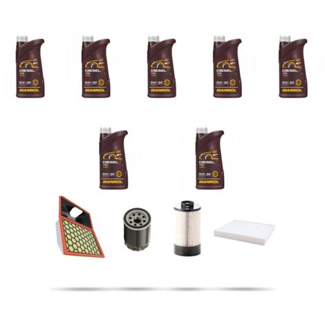 Kit tagliando 4 FILTRI e 7L OLIO compatibile con Iveco Daily V 40C 17 3.0 HPI 125kw dal 2011