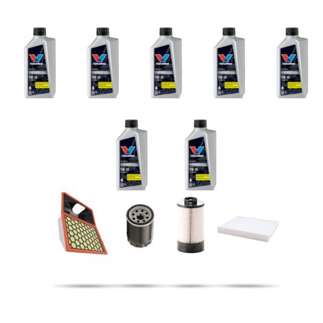 Kit tagliando 4 FILTRI e 7L OLIO compatibile con Iveco Daily VI 40C 17 3.0 HPI 125KW dal 2014