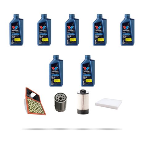 Kit tagliando 4 FILTRI e 7L OLIO compatibile con Iveco Daily VI 65C 18 3.0 E6 132KW dal 2016