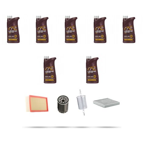 Kit tagliando 4 FILTRI e 7L OLIO compatibile con Jaguar S-Type (X200) 4.2 V8 R 291kw dal 2002