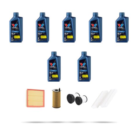 Kit tagliando 4 FILTRI e 7L OLIO compatibile con Jeep Cherokee III (KK) 2.8 crdi 147kw dal 2010